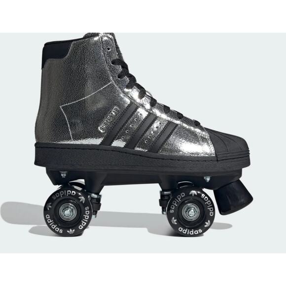 NEW ADIDAS Superstar 82 Roller Skates W9.5 Silver JH5522 - Picture 2 of 7